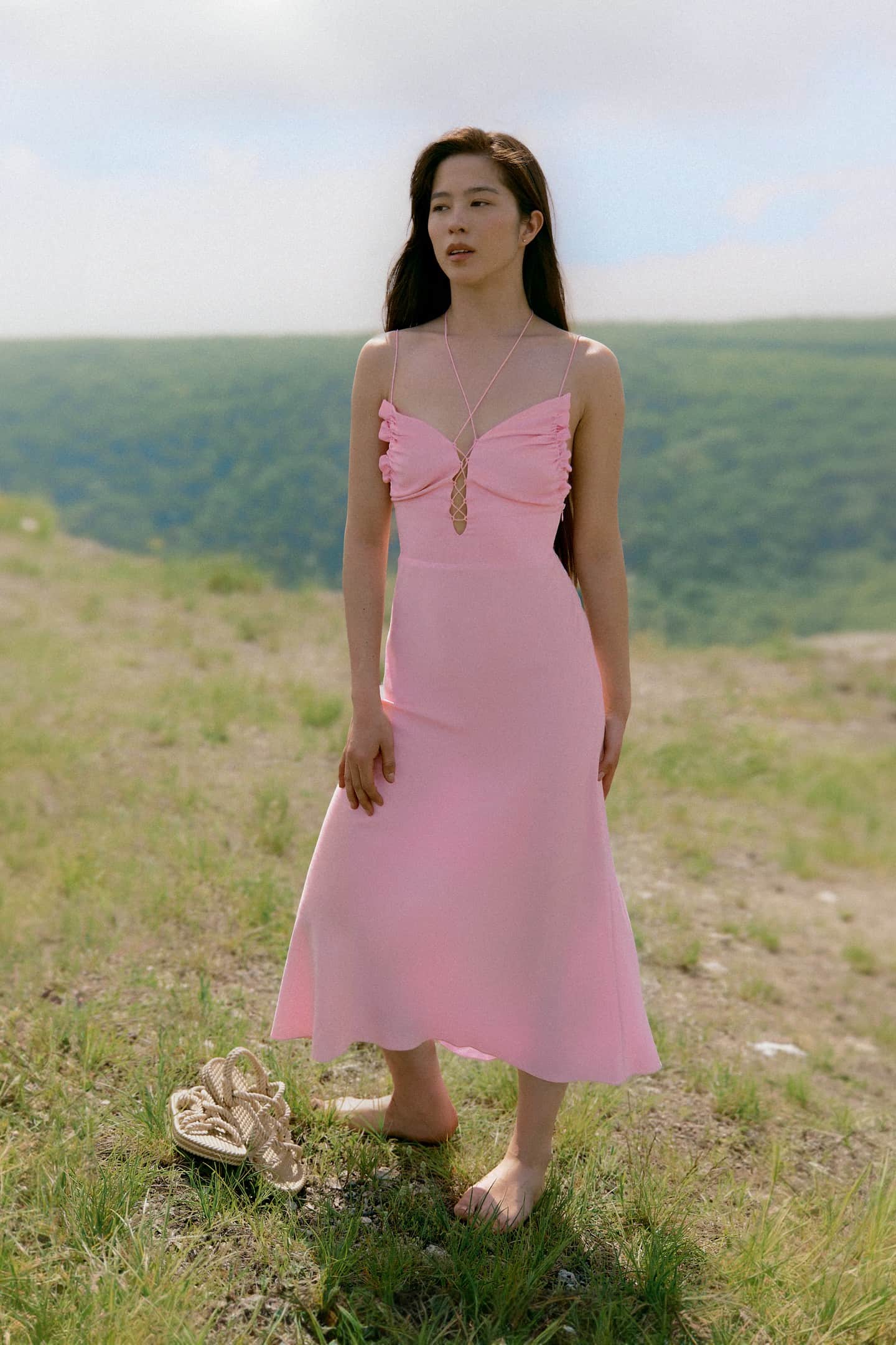 Model in Intermezzo Dress