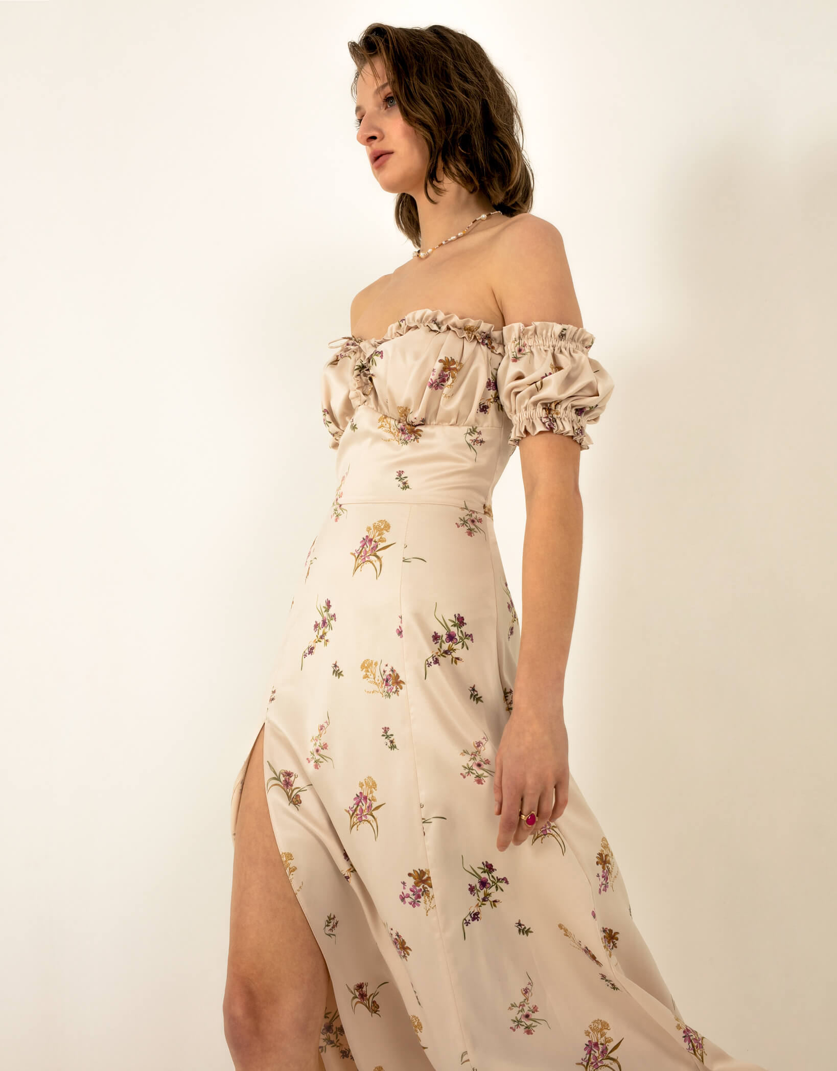 Model in Muse dress